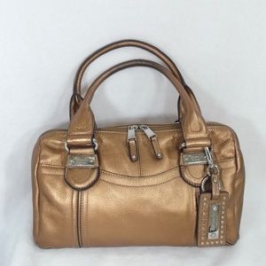 AWESOME TIGNANELLO LEATHER HANDBAG PURSE W KEY FOB